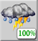 Nuvoloso, Lieve Showers e Chance Thunderstorms Nuvoloso, Lieve Showers e Chance Thunderstorms